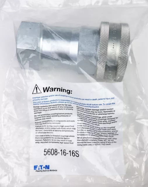 Aeroquip Eaton 5600 Series Quick Connect Hose Coupling Female Socket 5608-16-16S