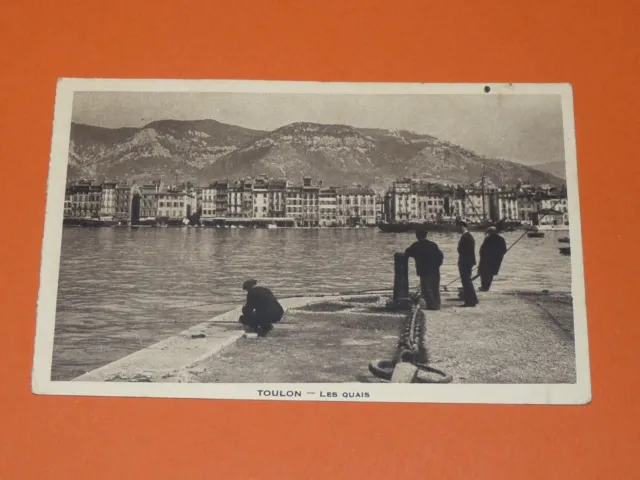 Cpa Carte Postale 1930-1940 Var 83 Toulon Les Quais
