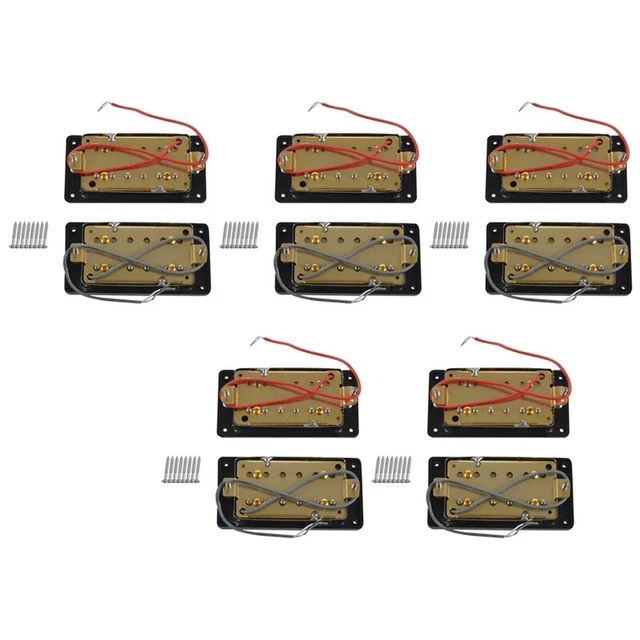 10mbucker  Coil Pickups Neck and Bridge Compatible with LP  Electric Guitar Y5I2