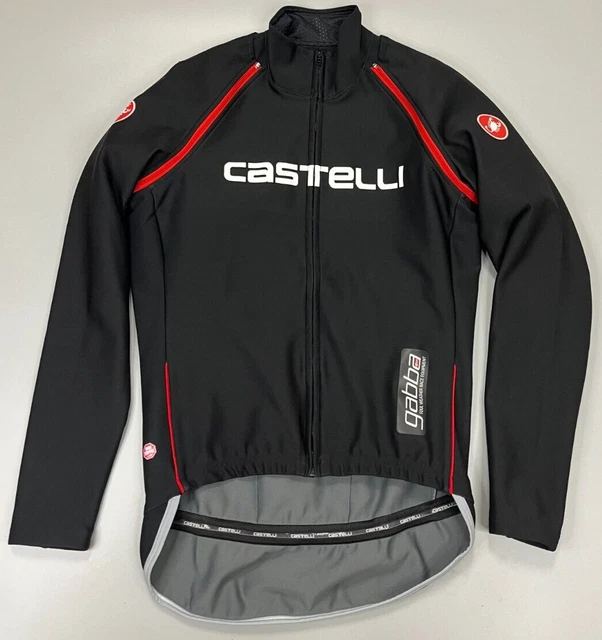 Castelli Mens Rosso Corsa Windstopper Cycling Jacket Size L Large