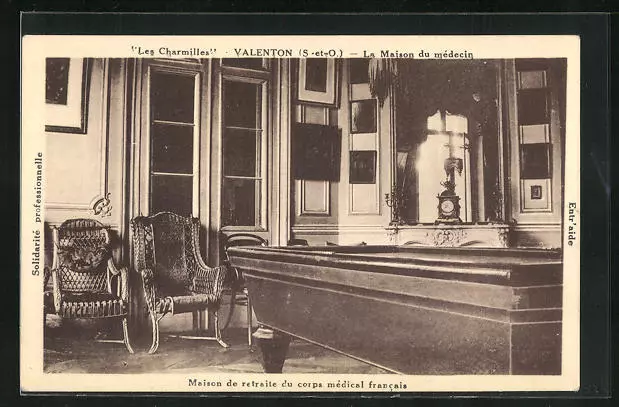 CPA Valenton, Les Charmilles, La Maison du medecin, Maison de retraite du corps