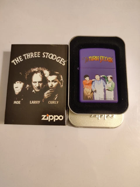 Zippo 20990 Three Stooges Lighter Case - No Inside Guts Insert