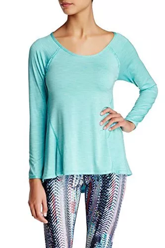 Betsey Johnson Performance Women's Space Dye Long Sleeve Tee Size S