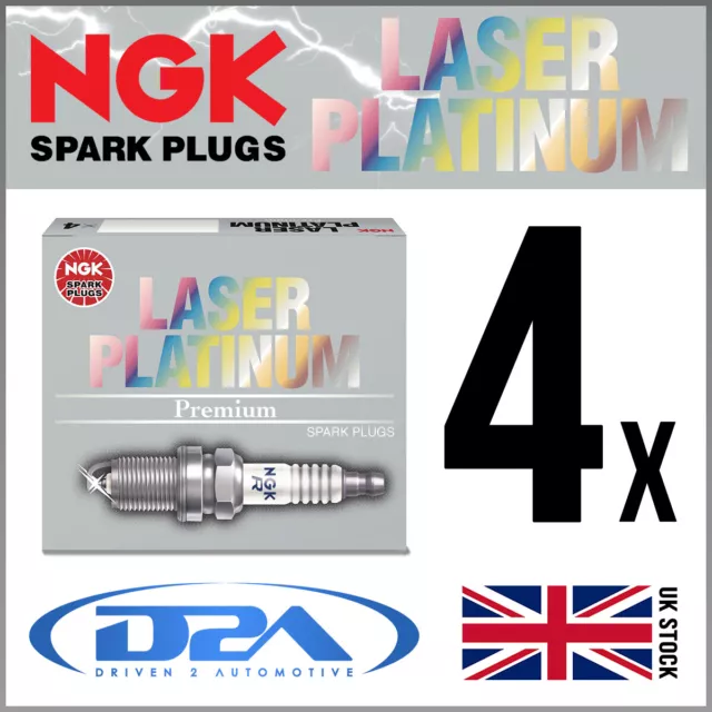 4x NGK PTR5A-10 5055 Laser Platinum Spark Plugs For FORD PUMA 1.7 97-->