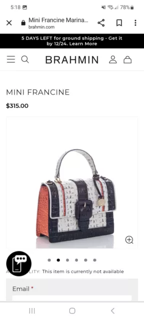 Brahmin mini francine-marina simone 🤩🤩😍😍