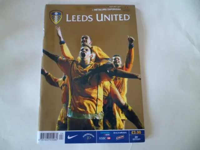 Leeds Utd V  Matalurg Zaporizhia   Uefa Cup 19/9/2002