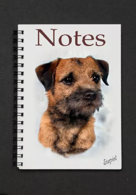 Border Terrier Dog  Notebook by Starprint G & D