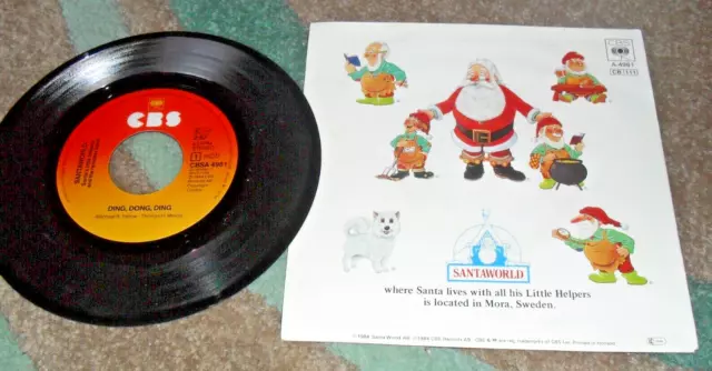 Santa's Little Helpers - Santaworld 7'' Vinyl Single Record 1984 Vgc Picture Sle 2