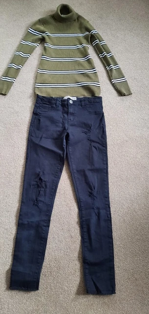 Top abbigliamento ragazza, jeans età 12-13