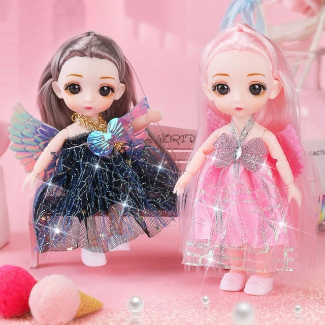 Molly Girls' Doll Toy Set Movable Jointed Princess Dolls Mini Multi Joint Doll