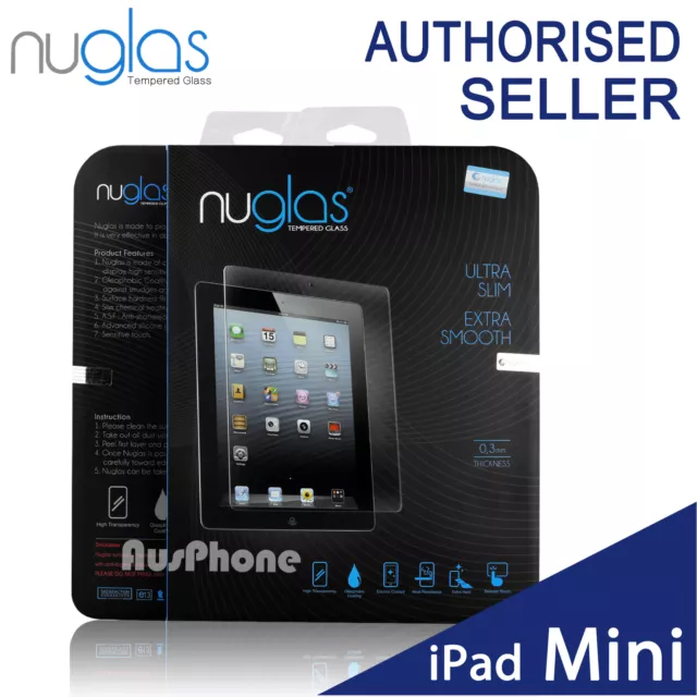 GENUINE NUGLAS for Apple iPad Mini 3 2 1 Premium Tempered Glass Screen Protector