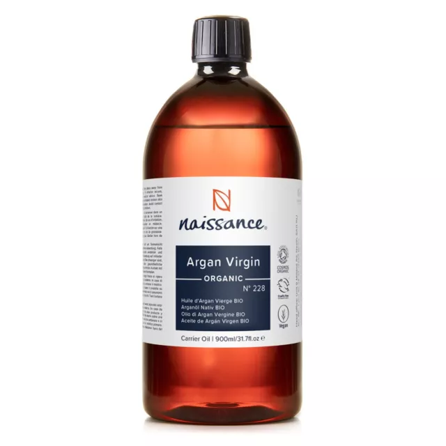 Naissance Arganöl nativ BIO - 100% rein (N° 228) - 900ml - Massage, Haar, Haut