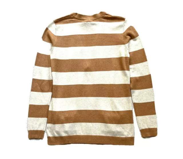 Tommy Hilfiger Women's V-Neck Striped Soft Knit Cardigan Sweater 3