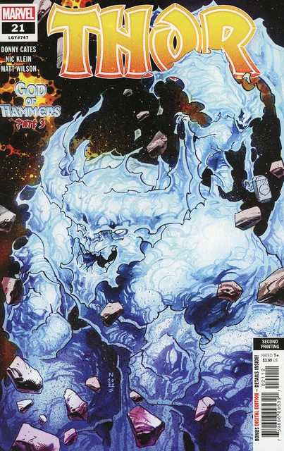 Thor #21 2022 Unread Nic Klein 2nd Print Variant Cover Marvel Comic Book Cates