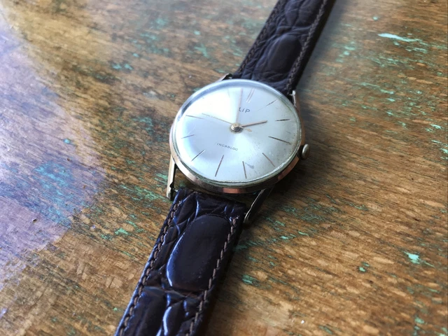Montre LIP Incabloc Automatique - Années 1970, Plaqué Or, Fonctionnelle, Collection