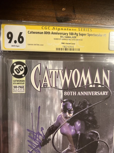 CATWOMAN 80TH ANNIVERSARY DELL OTTO VARIANT CGC 9.6 Signed By Dell Otto 2