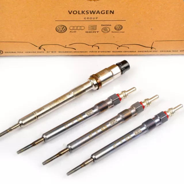 4x ORIGINAL VW Glühkerzen Sensor A3-Q5 KODIAQ TIGUAN AD1 PASSAT B8 GOLF 8 2.0D