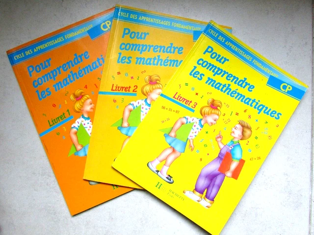 POUR COMPRENDRE LES mathématiques CP Livrets 1, 2 et 3 Hachette Année ...