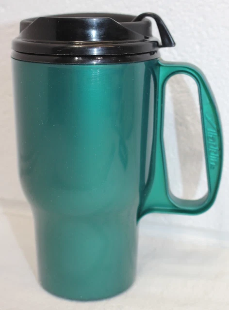 ALADDIN INSULATED TRAVEL Coffee Mug 16 oz Green GUC Flip Tab 8.66 -  PicClick UK