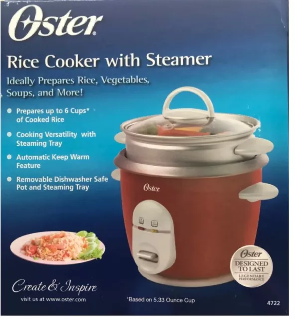 Oster Rice Cooker Rice Cooker & Steamer Insert Model 3811-08A Tested &  Working