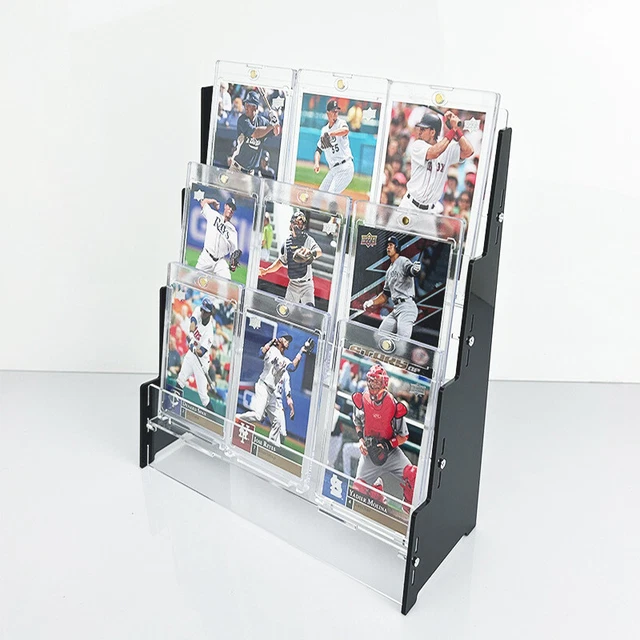 Baseball Sports Trading Cards Acrylic Card Display Stand Rack  For PSA  Baseball Cards, Trading Cards, Shelf Organizer Clear Card Stand