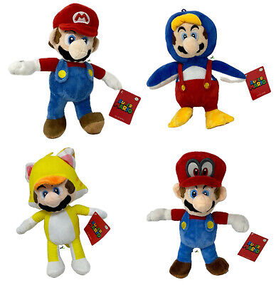 SUPER MARIO BROS PELUCHE GIOCATTOLI Mario Luigi Soft Costumi ricamato Nintendo 30 cm