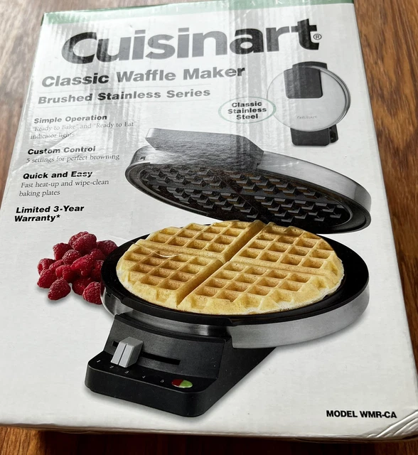CUISINART CLASSIC WAFFLE Maker Brushed Stainless Series Model WMRCA