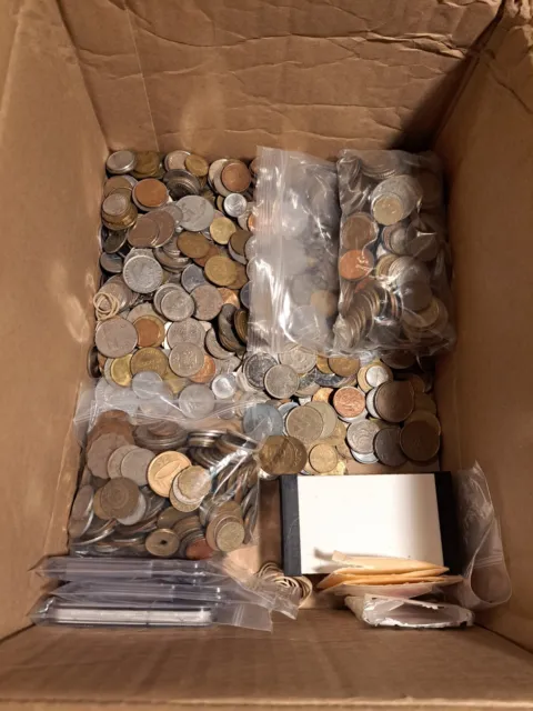 Coin Super Grab Bag..world Foreign Coins..less Than A .1$ A Coin