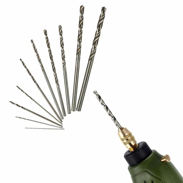 ASSORTIMENTO 20 PUNTE MICROPUNTE ACCIAIO HSS FERVI P068 DREMEL - Foto 10