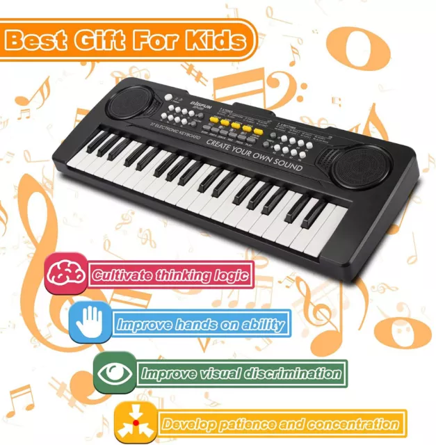 37 Keys Digital Music Electronic Keyboard USB Piano Musical Instrument Learning
