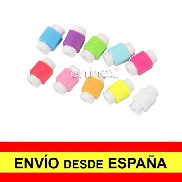 Pack 10 Unidades Protector 10x para el cable del cargador USB Universal a3426