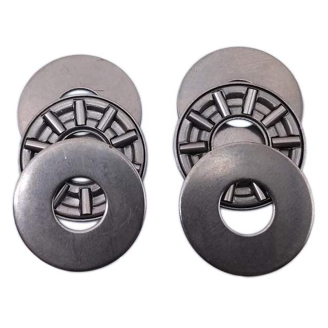 2pcs AXK0821 Thrust Needle Roller Bearing With Two Washers 8 x 21 x 2mm