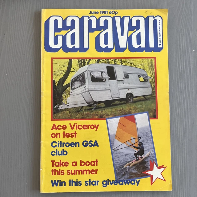 CARAVAN - VINTAGE magazine 1981 Sprite Swift Ace Abbey Retro ...