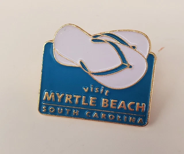 VISIT MYRTLE BEACH South Carolina SC Collectible Travel Souvenir Lapel