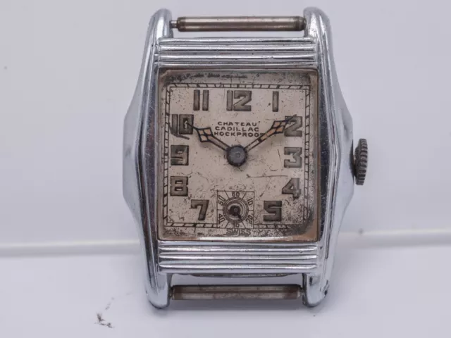 4u2fix - Anni '30 Chateau Cadillac Orologio da polso da uomo 28 mm - S.Kocher Cal.