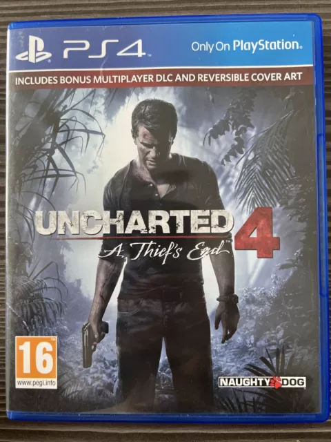 Uncharted 4: A Thief's End PS4 Case For Display Only Promo Rare