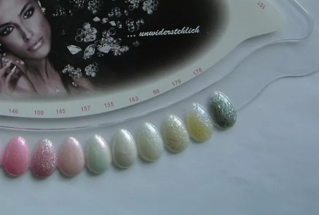 3x Hollywood Nails Titan Diamonds + Glitter UV-Gel 10 ml - 153, 178, 189