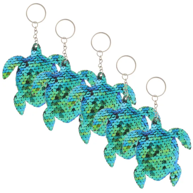 5 Pcs Backpack Keychain Hanging Turtle Ornaments Seaside Car Gift