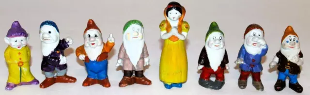 HIGH GRADE DISNEY 1930s SNOW WHITE & THE 7 DWARFS BISQUE SET-SIZE 3 OF 5 MADE