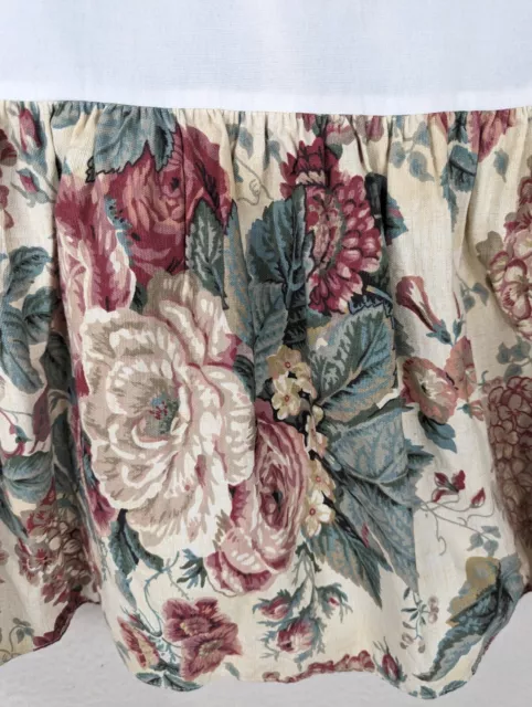 Waverly Classics Floral Bedroom Lot Bedskirt Pillow VALANCE READ Roses PEONIES