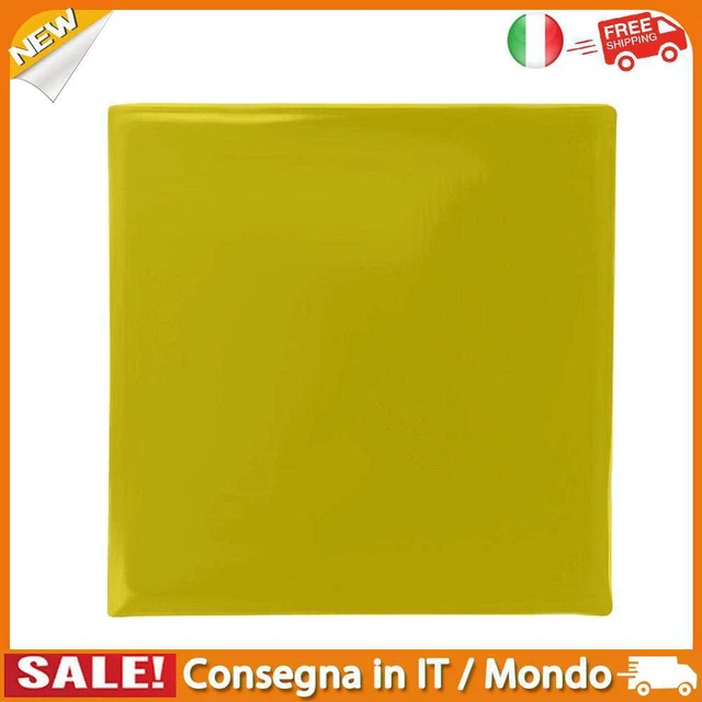 IT Motorcycle Seat Gel Pad Shock Absorption Mat Cushion Yellow (35x35x1cm)