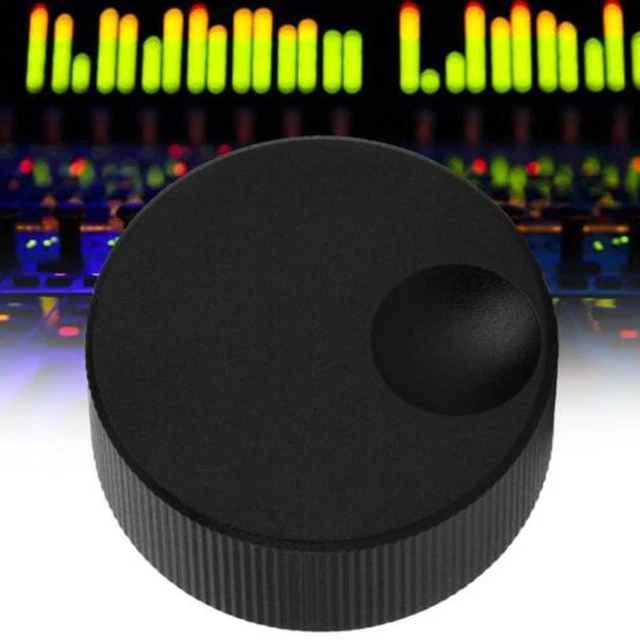 NEW Control Black Frosted Knob For 6mm Potentiometer 32.5*13MM M3Y9