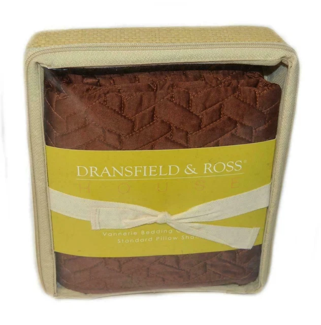 DRANSFIELD ROSS Vannerie Rust STANDARD SHAM Neiman Marcus Horchow WestPoint NEW DRANSFIELD ROSS Vannerie Rust STANDARD SHAM Neiman Marcus Horchow WestPoint NEW