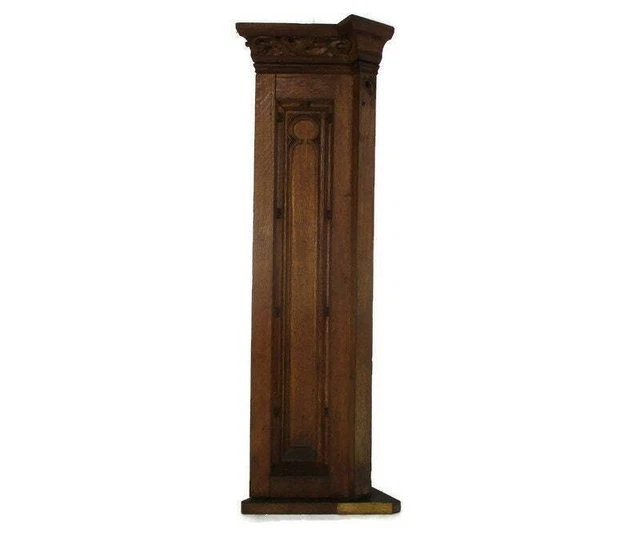 Hand Carved Wood Pediment Ornate  Architectural reclaimed Salvage  Panel Antique