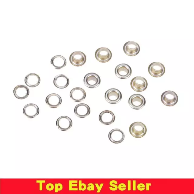 5x100sets Eyelet with Washer Leather Craft Repair Grommet(Gold)(5mm)