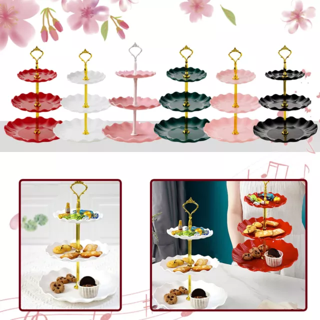 Cupcake Display 3-Tier Table Trays Fruit Plate Cake Stand Dessert Holder