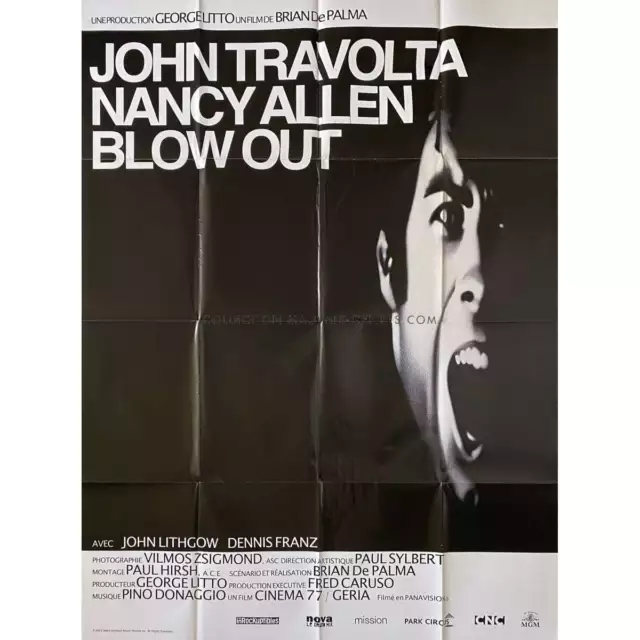 BLOW OUT Affiche de film  - 120x160 cm. - 1981/R2012 - John Travolta, Brian de P