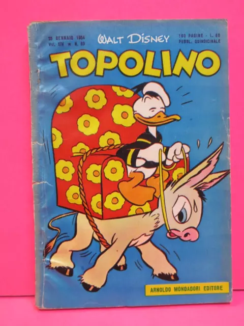 TOPOLINO libretto n. 83 Mondadori 1953 originale !!