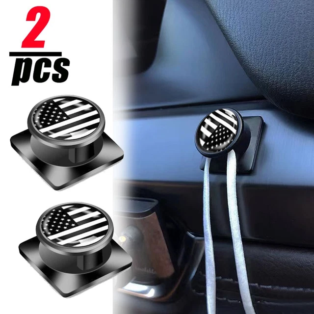 2X Multifunctional Storage Hook Car Interior Console Hook Adhesive Holder Hanger