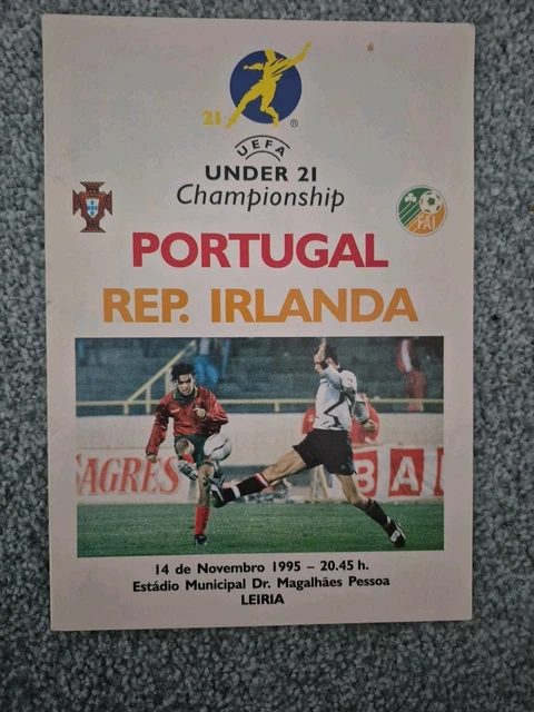 Ticket )) PORTUGAL V REP IRLANDA IRELAND 1995